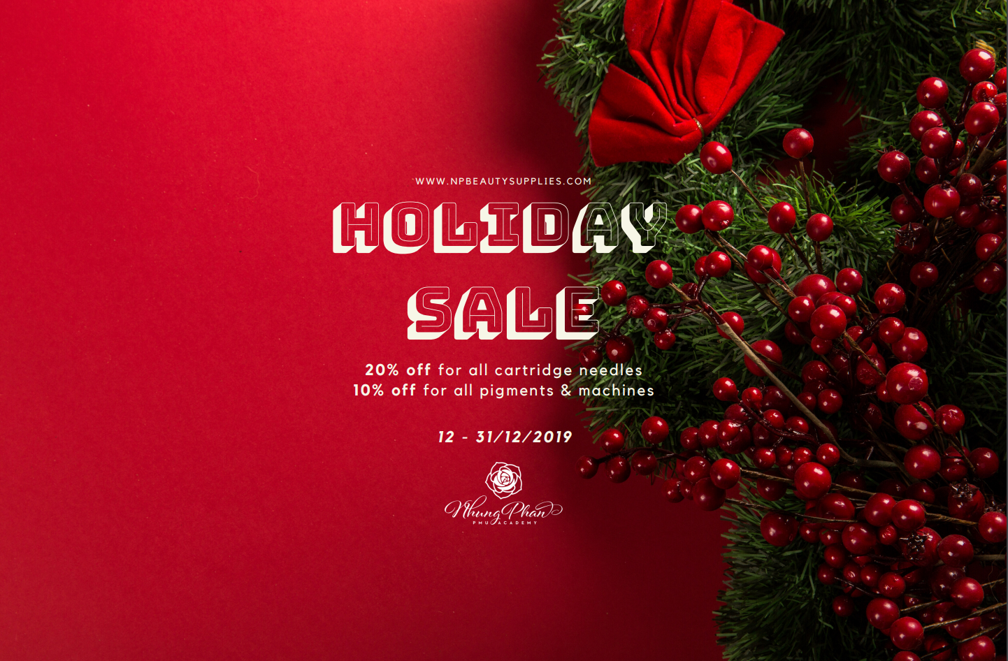 HOLIDAY SALE - DECEMBER 2019