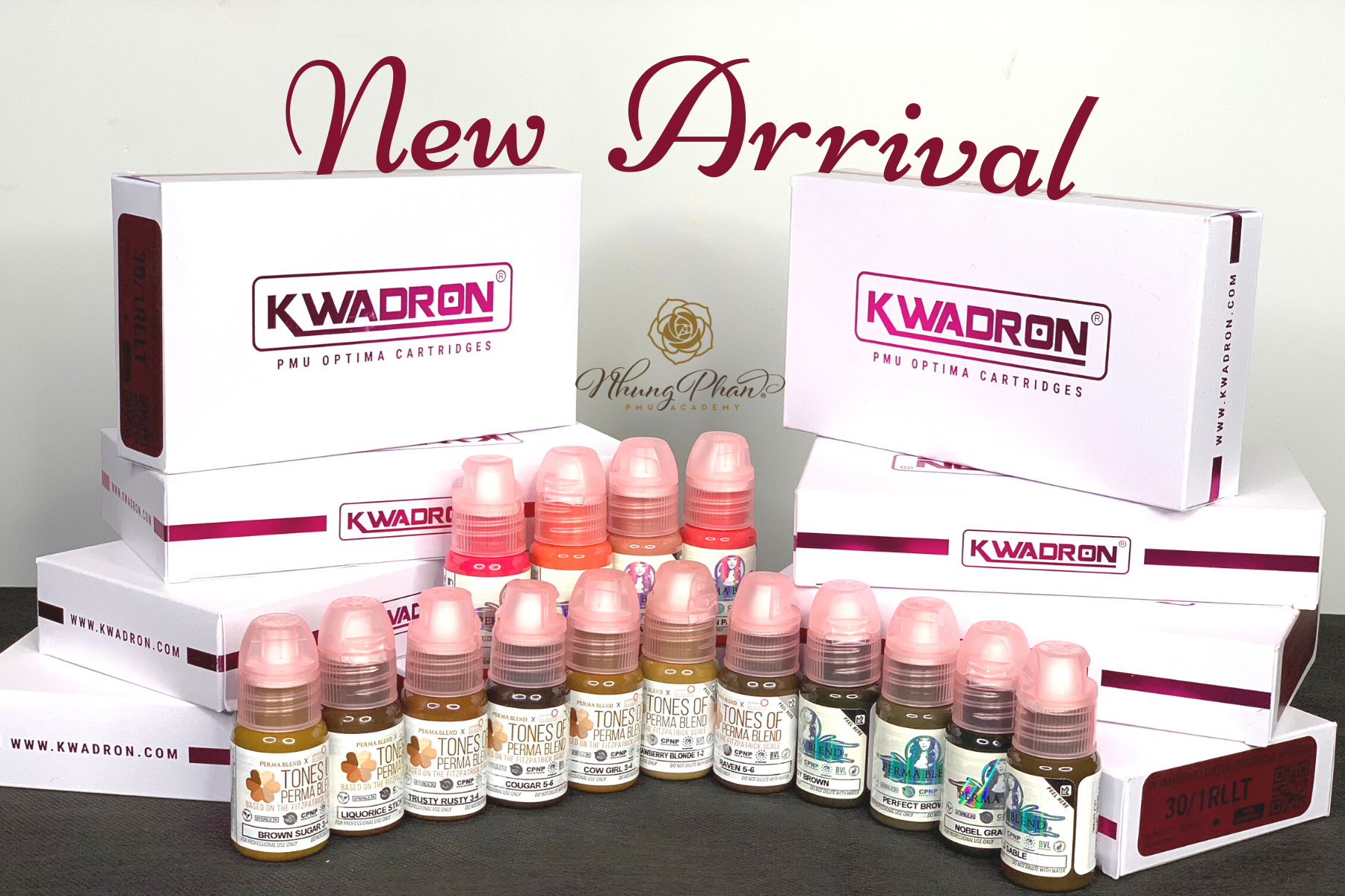 NEW PRODUCT ARRIVAL - KWADRON® CARTRIDGES & PERMABLEND PIGMENTS