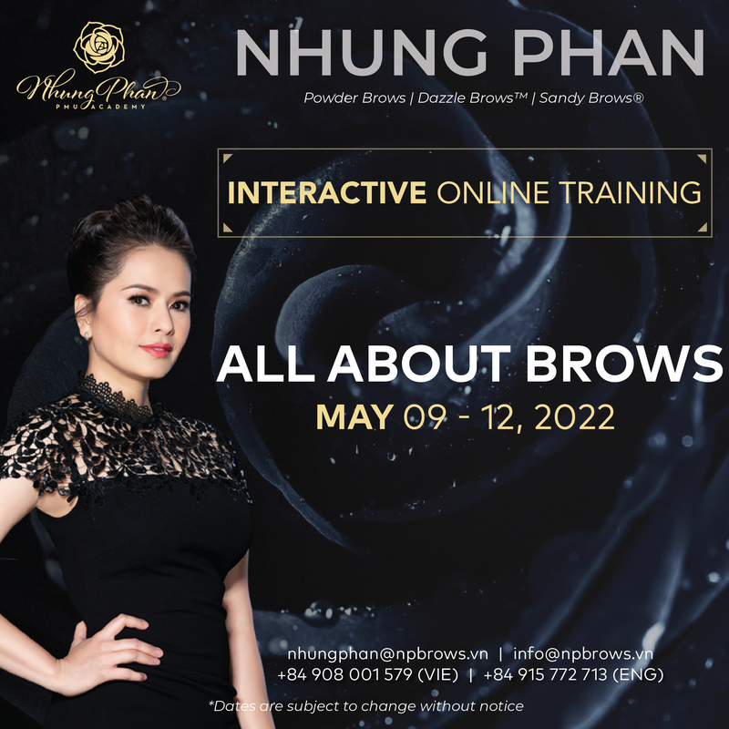 ALL ABOUT BROWS - INTERACTIVE ONLINE TRAINING 09 - 12/05/2022 (KIT included)