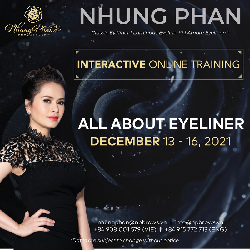 ALL ABOUT EYELINER - INTERACTIVE ONLINE TRAINING 13 - 16/12/2021 (KIT included)