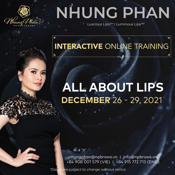 ALL ABOUT LIPS - INTERACTIVE ONLINE TRAINING 26 - 29/12/2021 (KIT included)