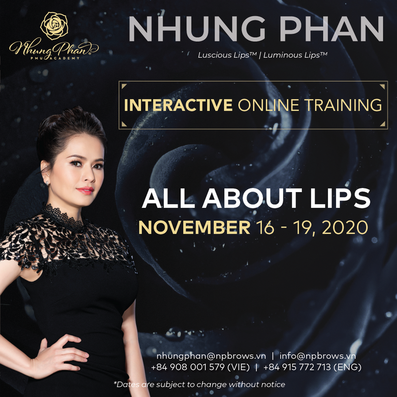 ALL ABOUT LIPS - INTERACTIVE ONLINE TRAINING 16 - 19/11/2020 (KIT included)