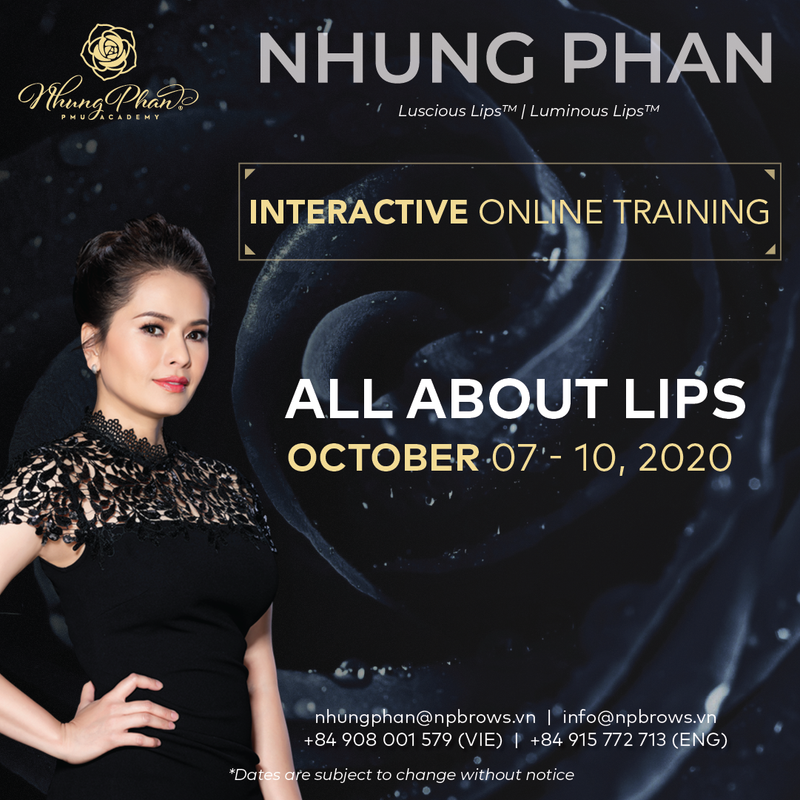 ALL ABOUT LIPS - INTERACTIVE ONLINE TRAINING 07 - 10/10/2020 (KIT included)