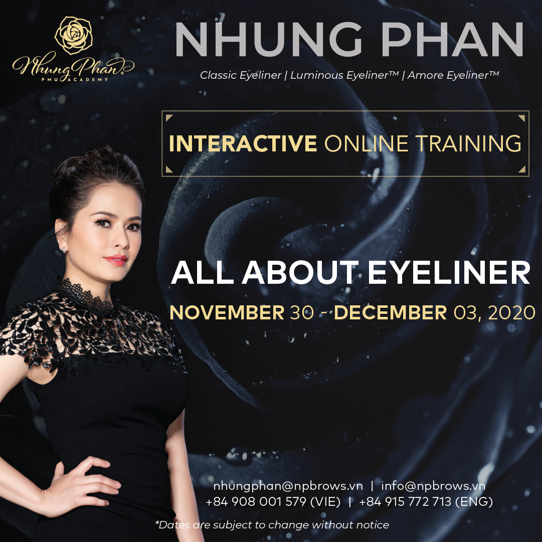 ALL ABOUT EYELINER - INTERACTIVE ONLINE TRAINING 30/11 - 03/12/2020 (KIT included)