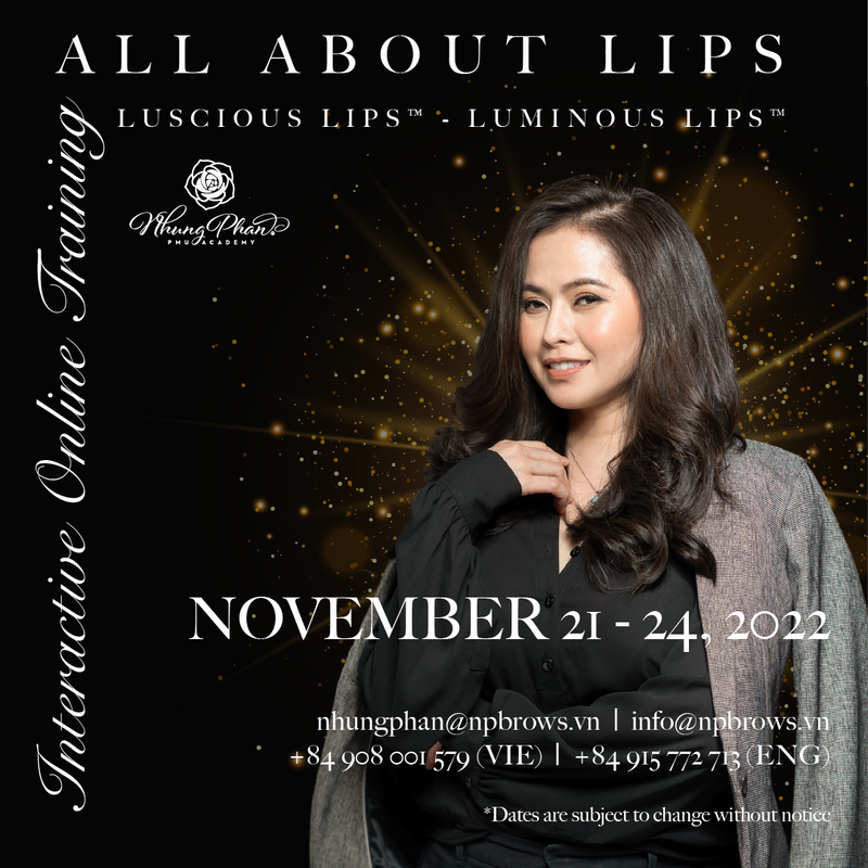 ALL ABOUT LIPS - INTERACTIVE ONLINE TRAINING 21 - 24/11/2022(KIT included)